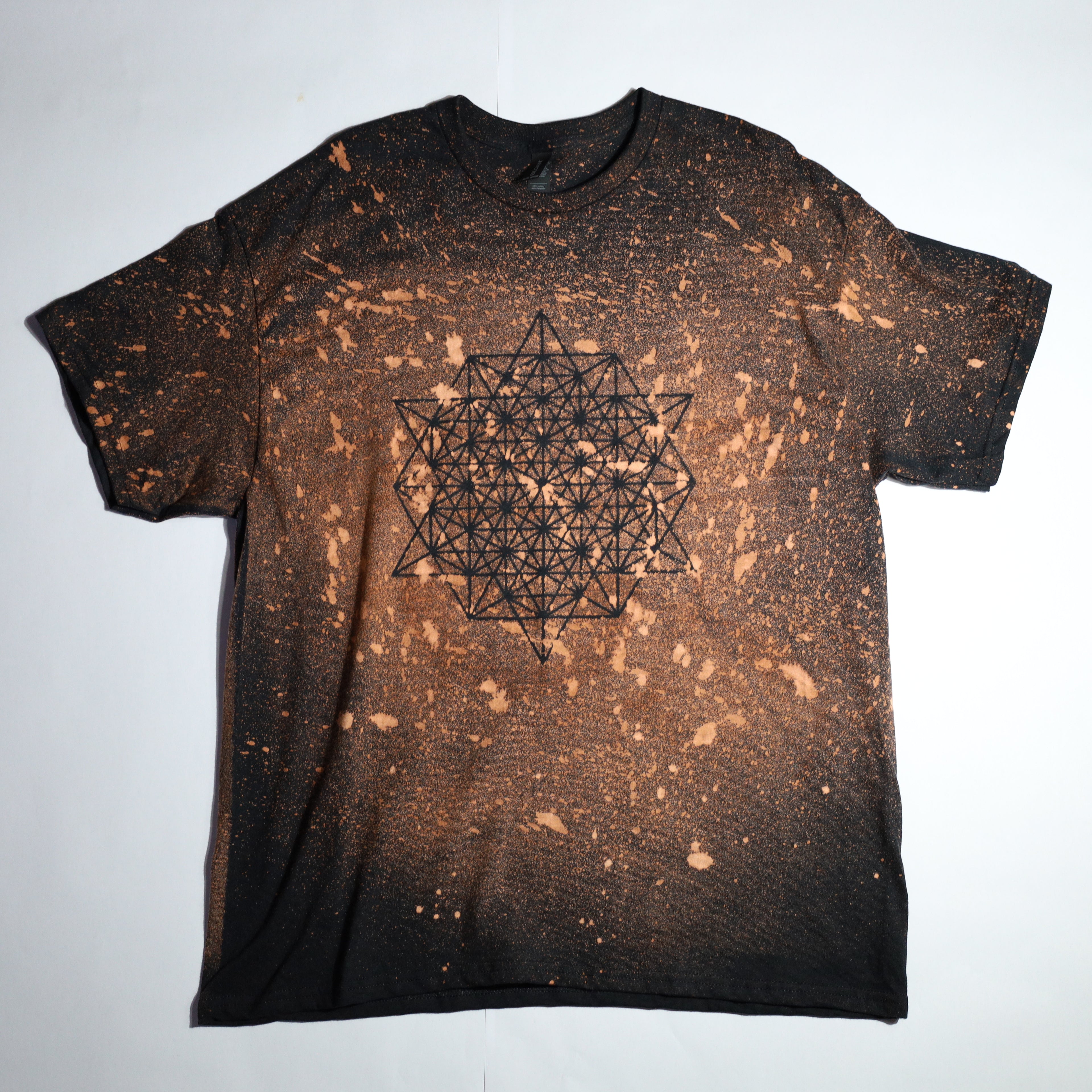 Sacred Geometry Designed Shirt 25 of 50 (Tetrahedron 64 Star) XL
