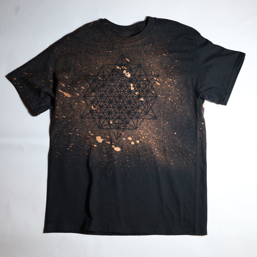Sacred Geometry Designed T-shirt 19 of 50 LARGE (Tetrahedrons 64 Star)
