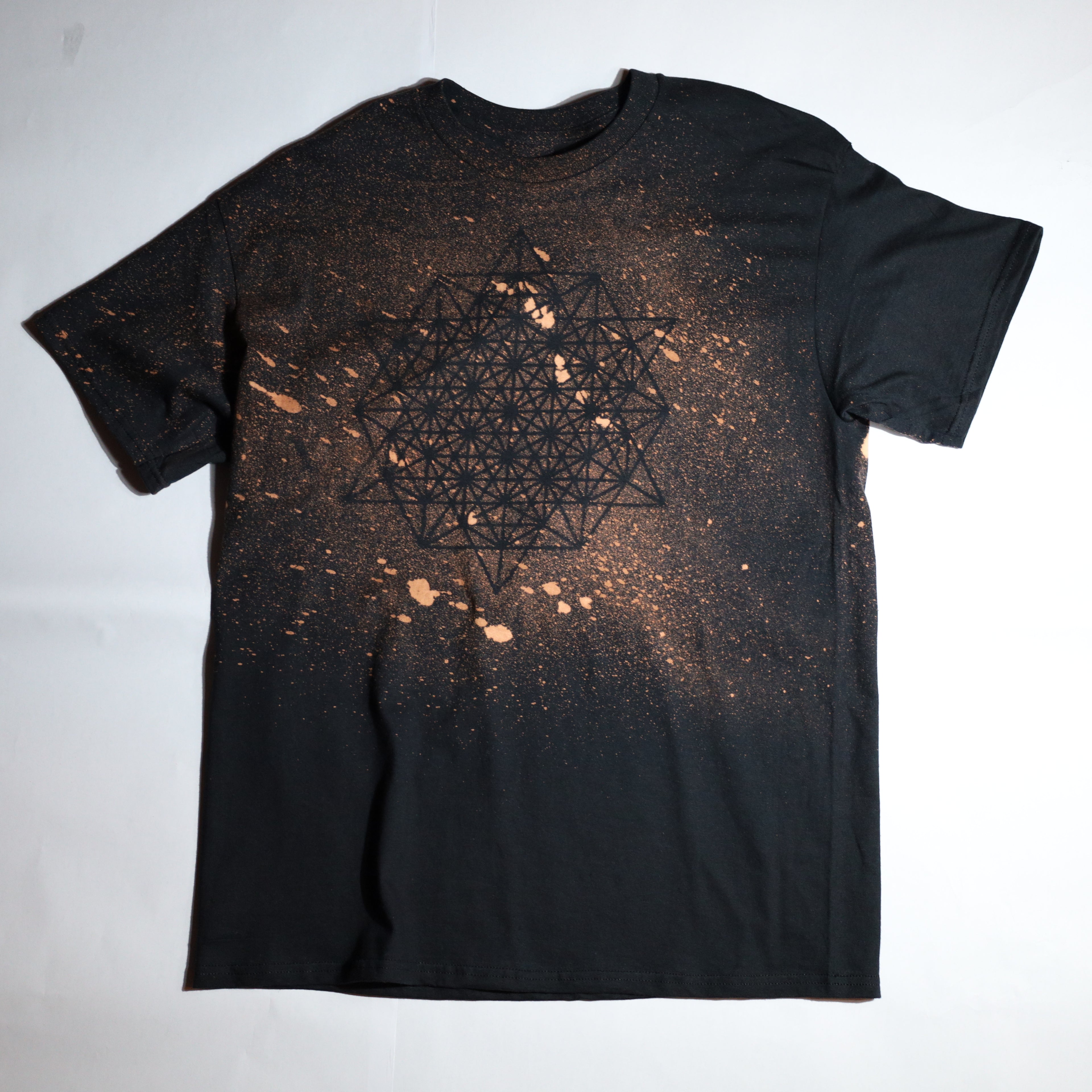 Sacred Geometry Designed T-shirt 19 of 50 LARGE (Tetrahedrons 64 Star)