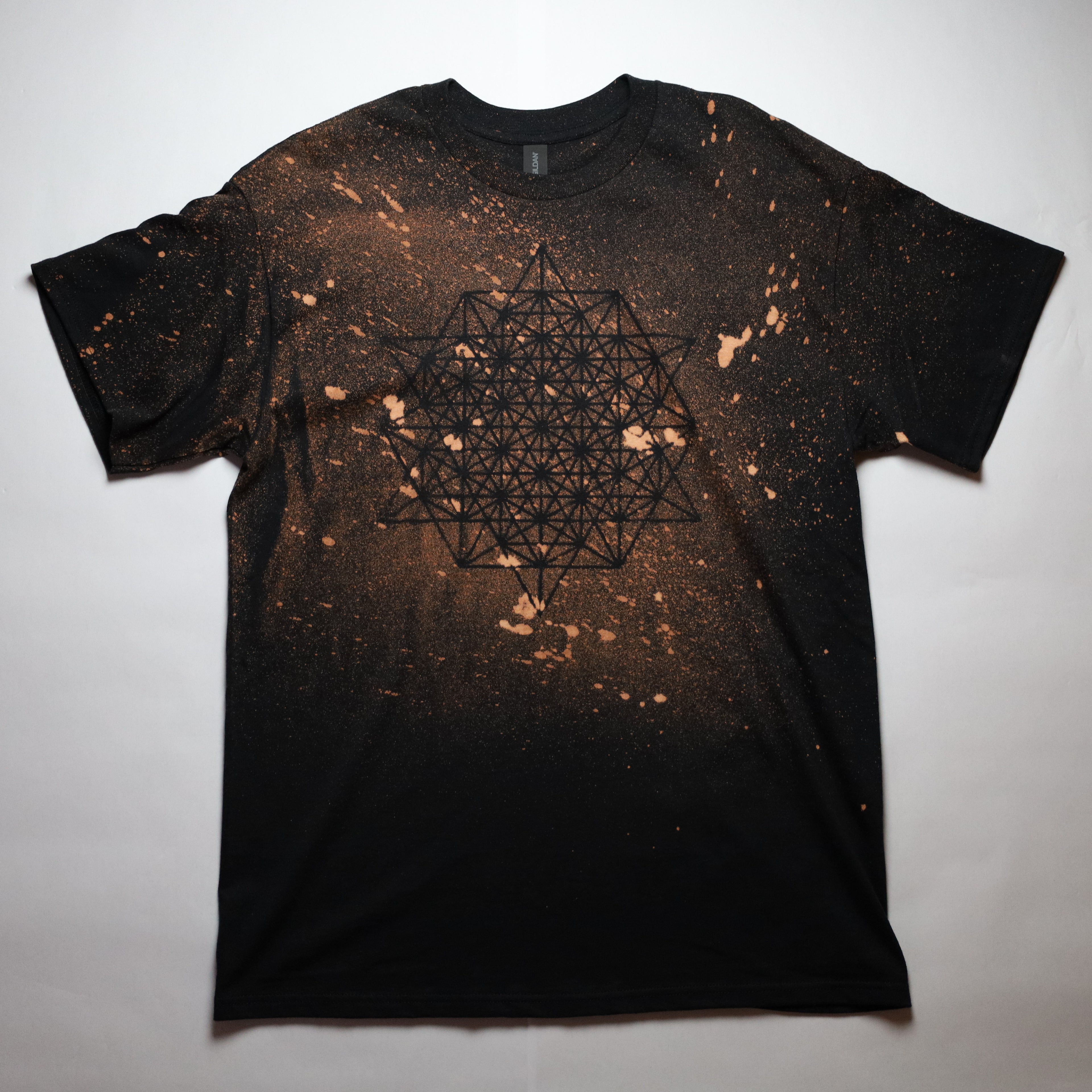 Sacred Geometry Designed T-shirt 23 of 50 LARGE (Tetrahedrons 64 Star)