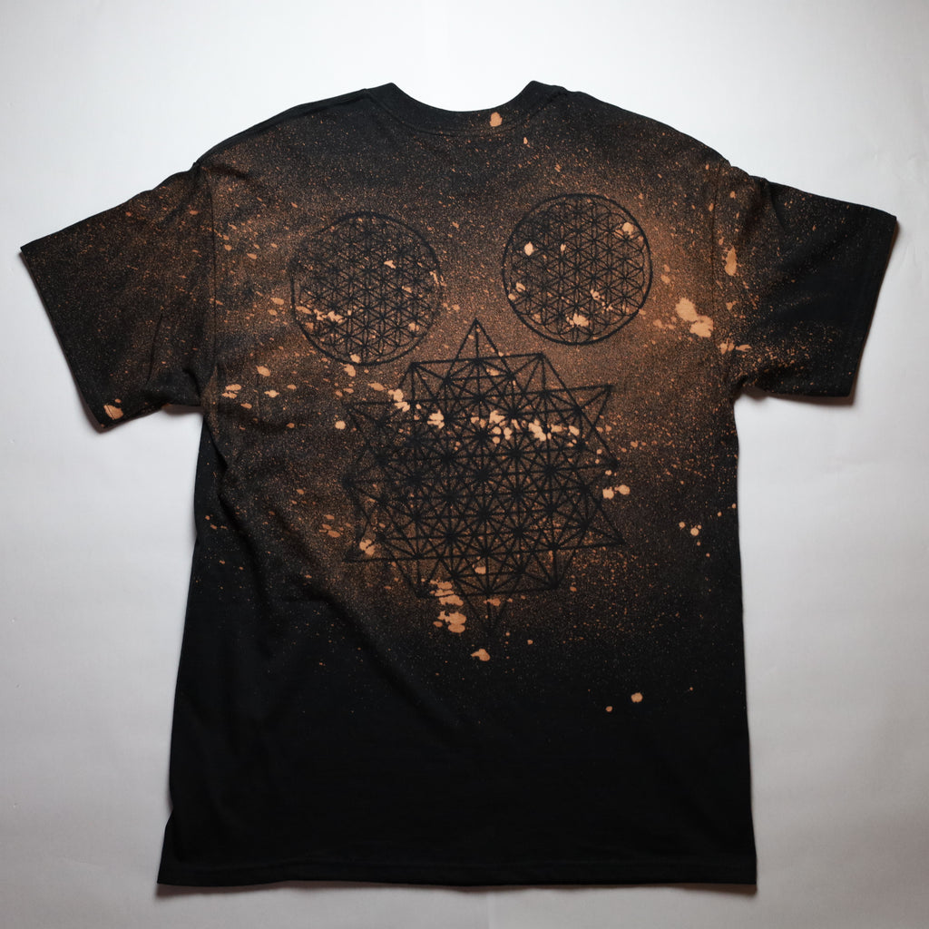 Sacred Geometry Designed T-shirt 23 of 50 LARGE (Tetrahedrons 64 Star)