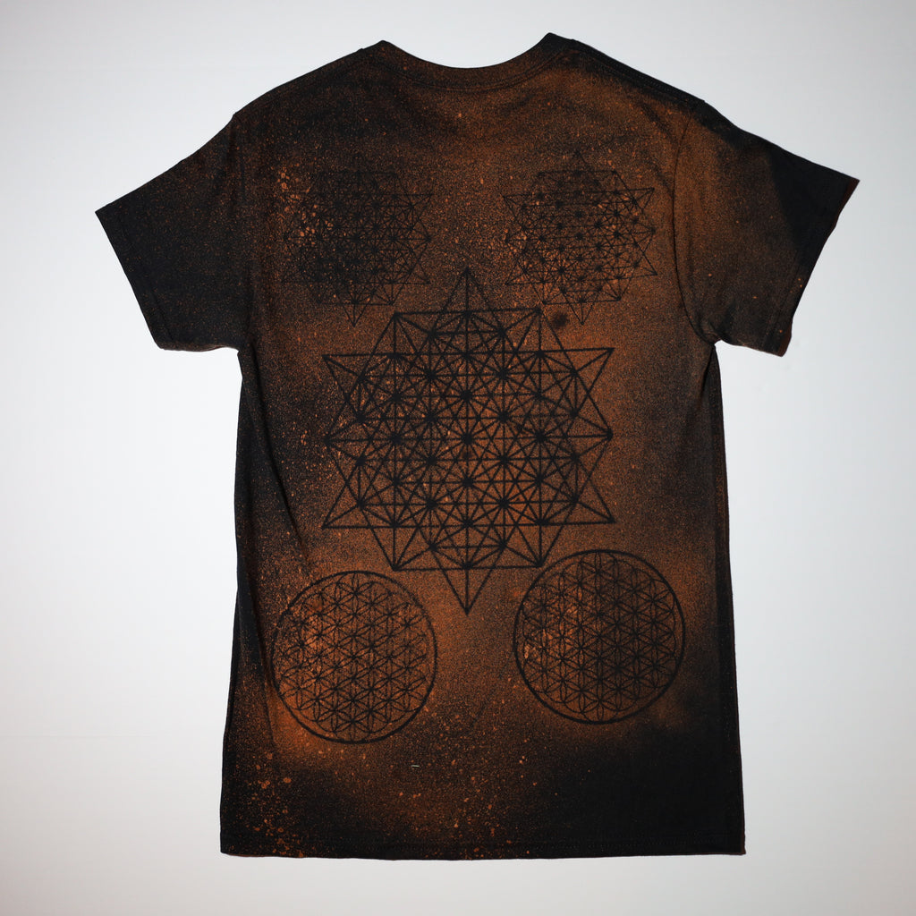 Sacred Geometry Designed T-shirt 7 of 50 SMALL (Tetrahedron 64 Star)