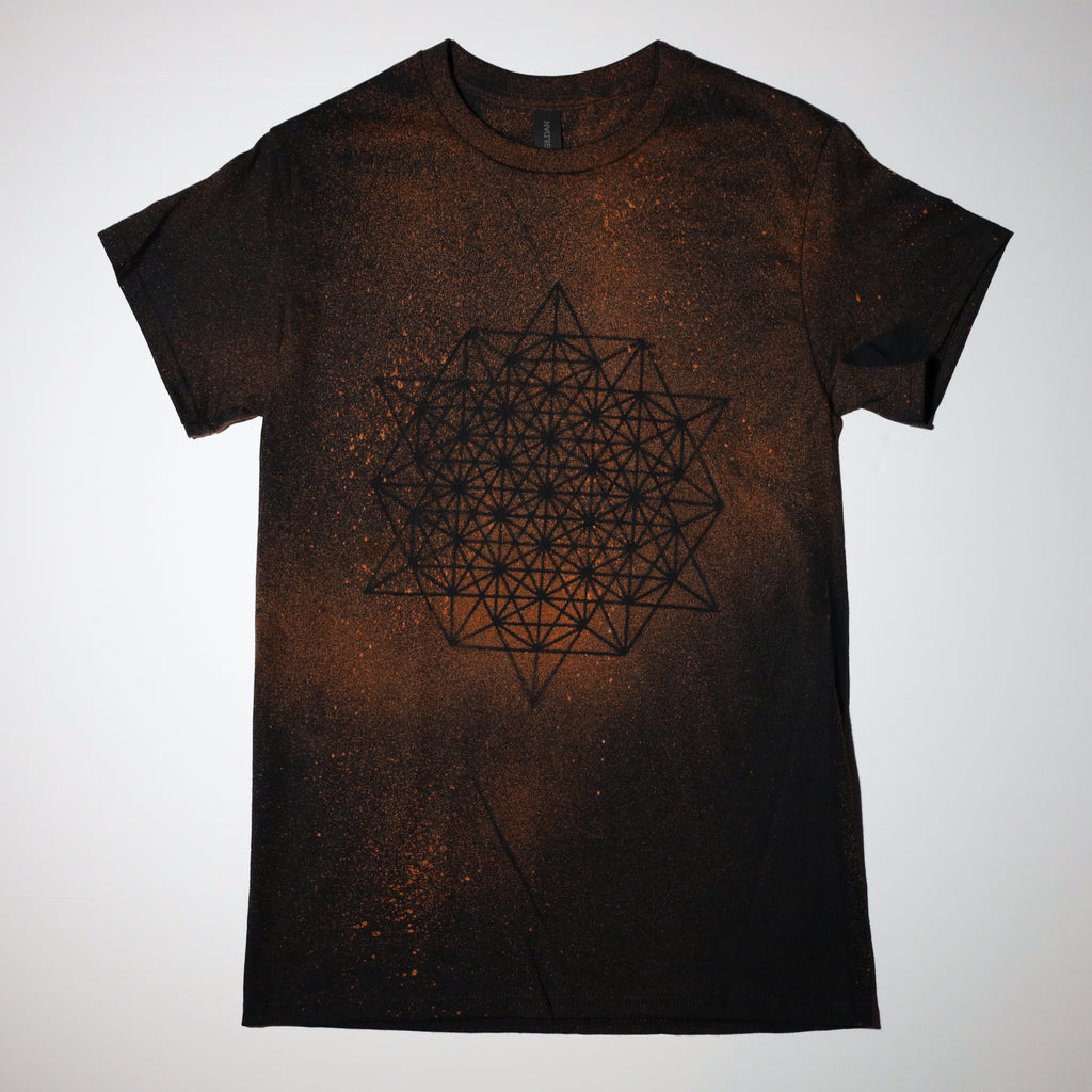 Sacred Geometry Designed T-shirt 7 of 50 SMALL (Tetrahedron 64 Star)
