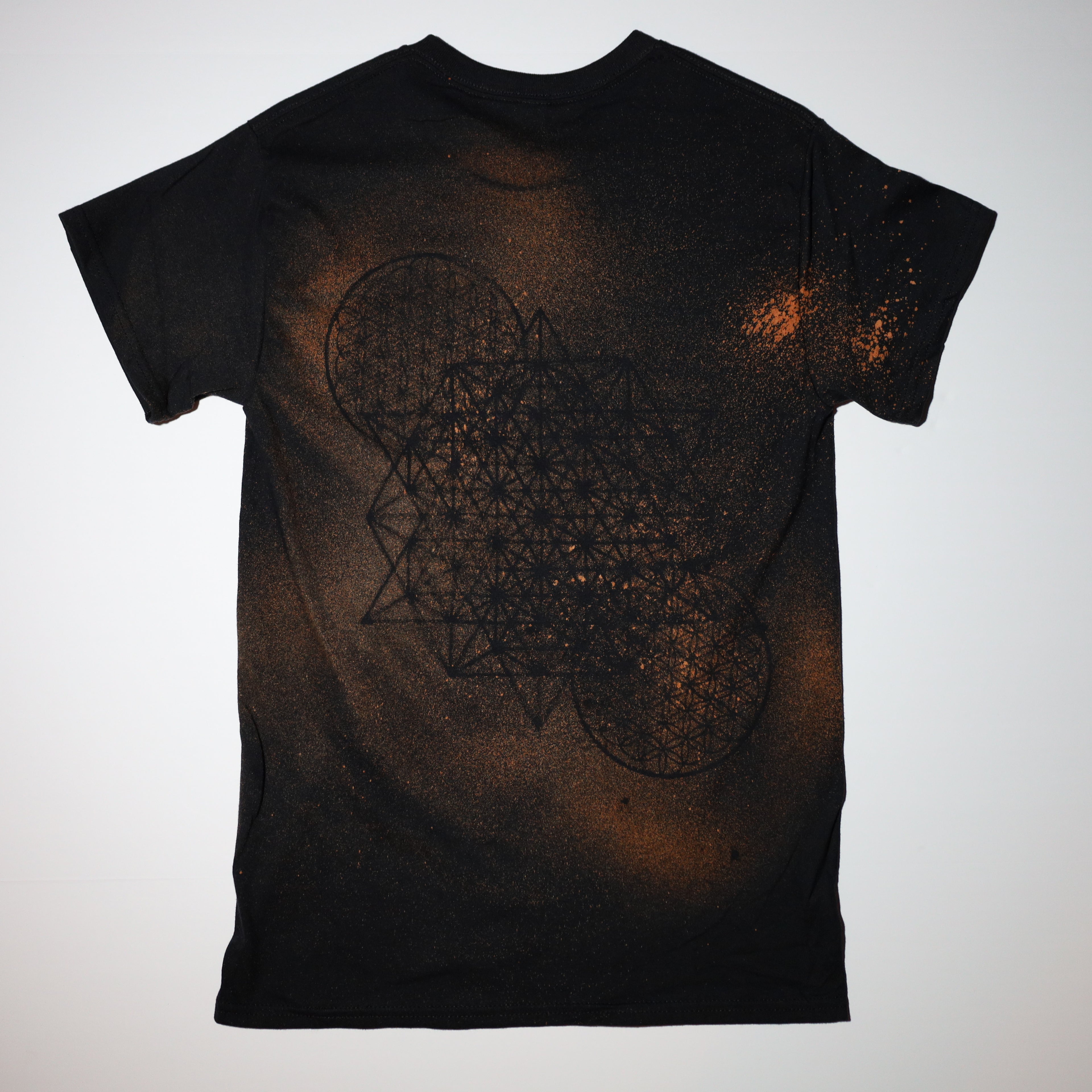 Sacred Geometry Designed T-shirt 8 of 50 SMALL (Tetrahedron 64 Star)