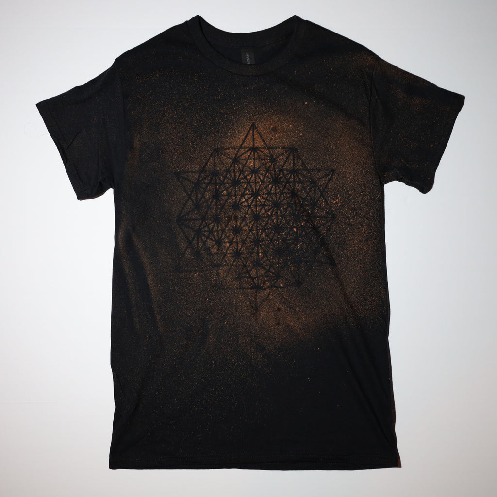 Sacred Geometry Designed T-shirt 8 of 50 SMALL (Tetrahedron 64 Star)