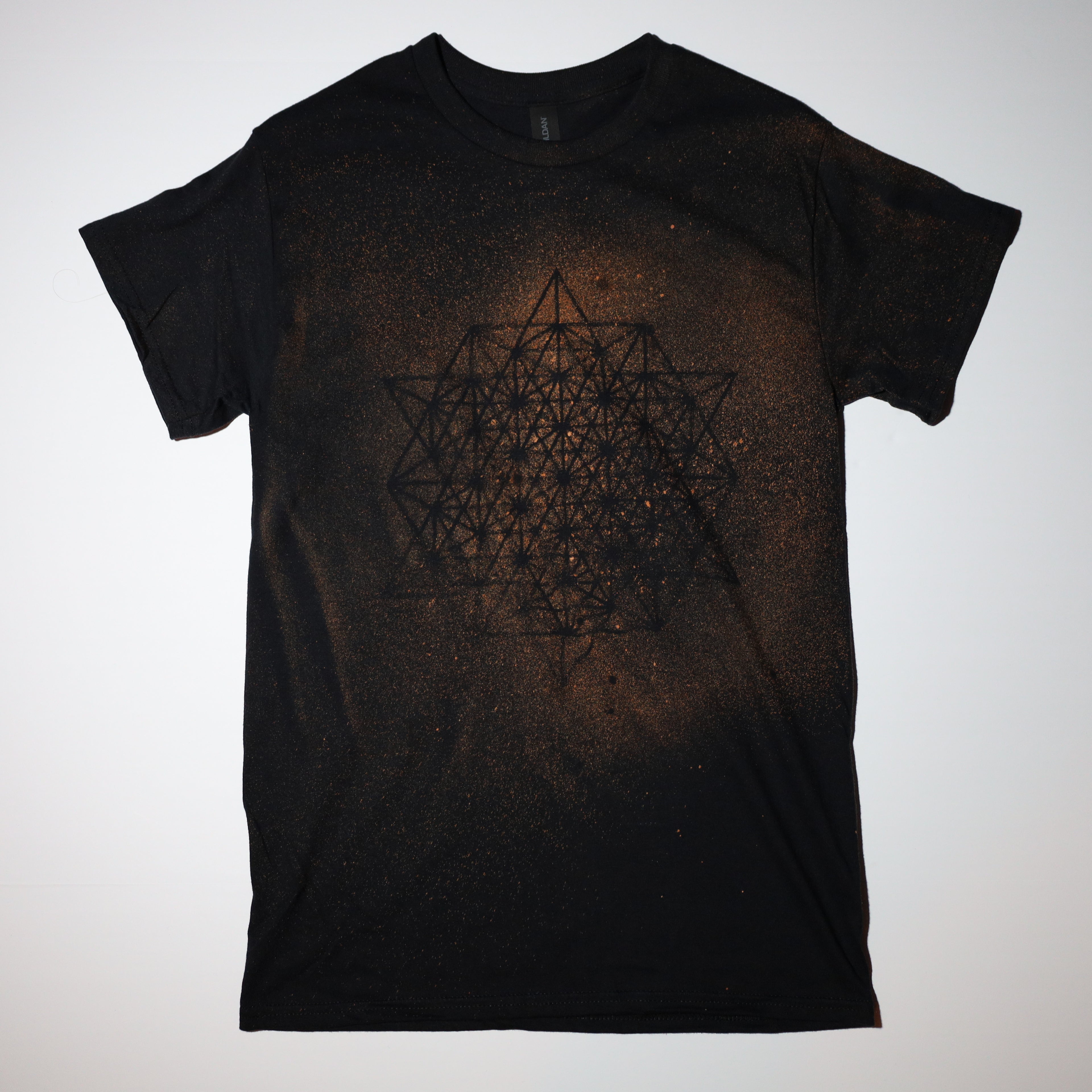 Sacred Geometry Designed T-shirt 8 of 50 SMALL (Tetrahedron 64 Star)