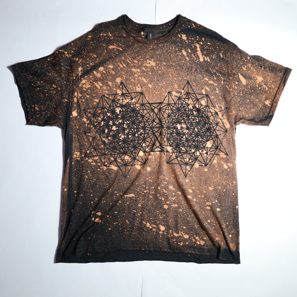 Sacred Geometry Designed Shirt 24 of 50 (Tetrahedron 64 Star) XL