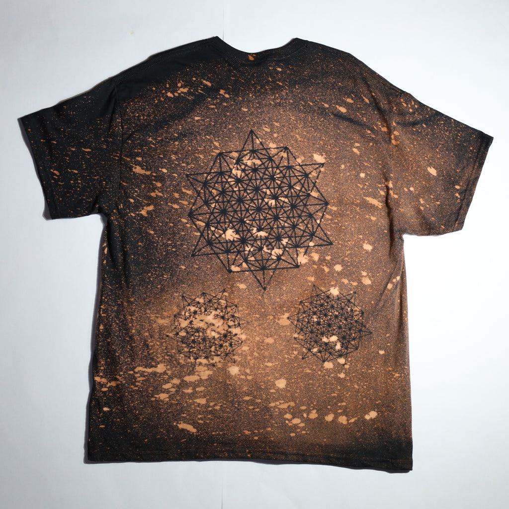 Sacred Geometry Designed Shirt 25 of 50 (Tetrahedron 64 Star) XL