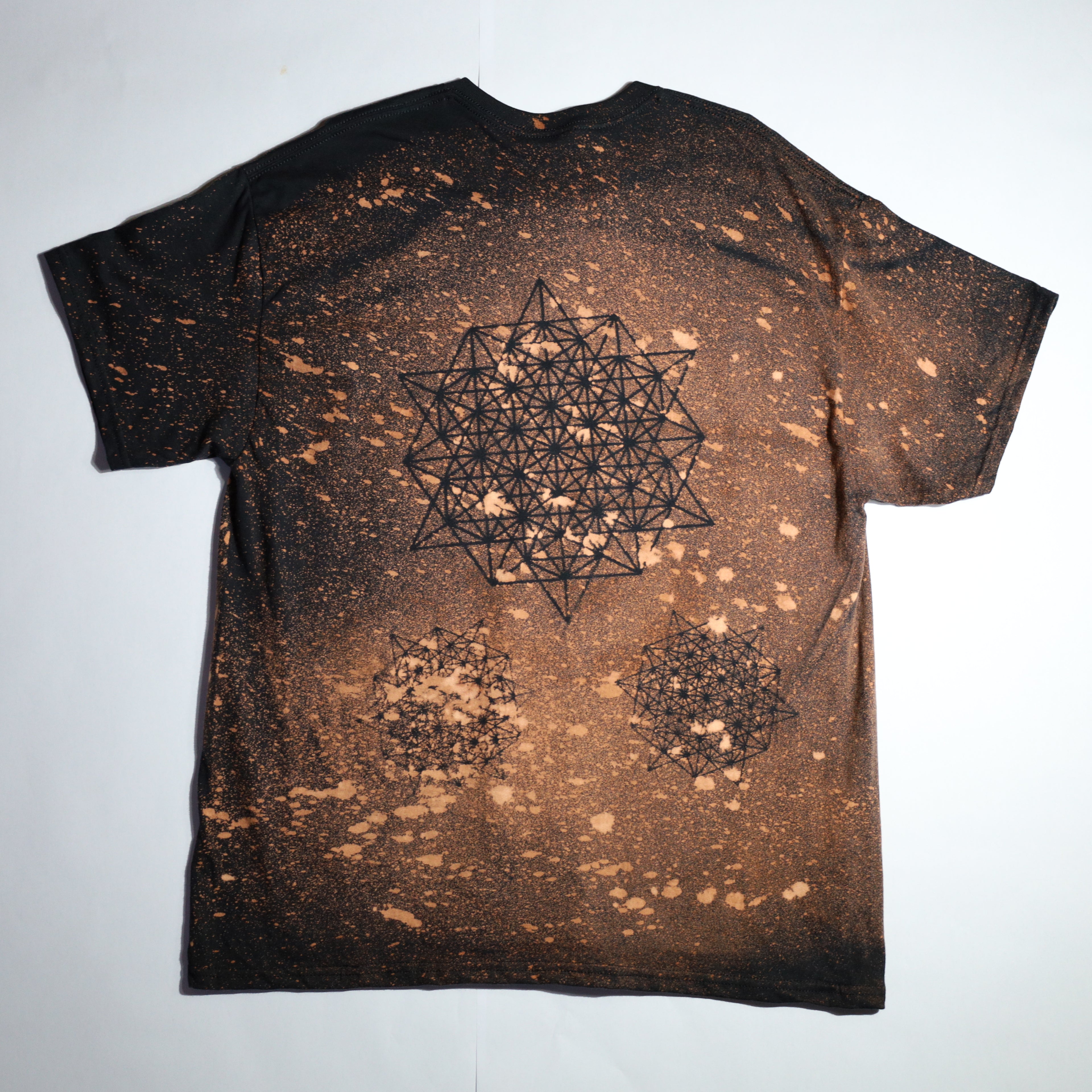 Sacred Geometry Designed Shirt 25 of 50 (Tetrahedron 64 Star) XL