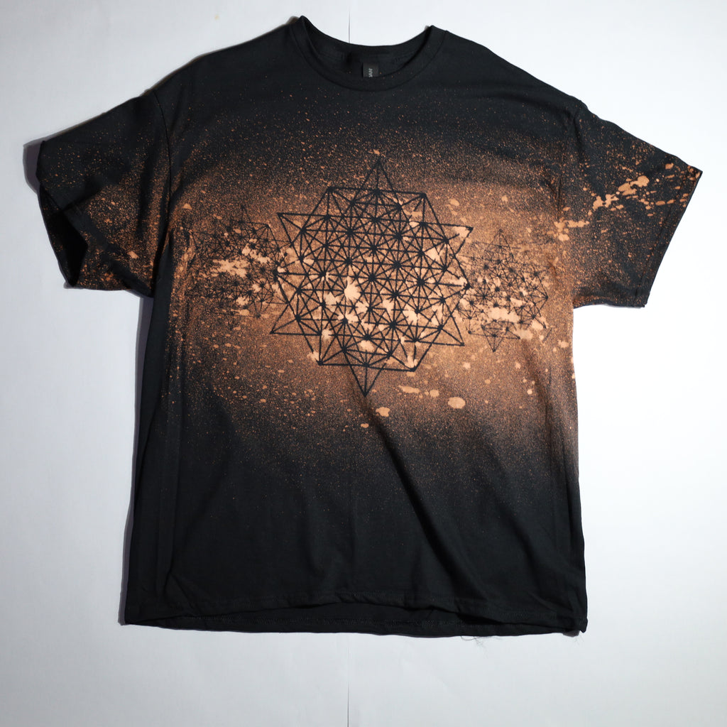 Sacred Geometry Designed Shirt 28 of 50 (Tetrahedron 64 Star) XL