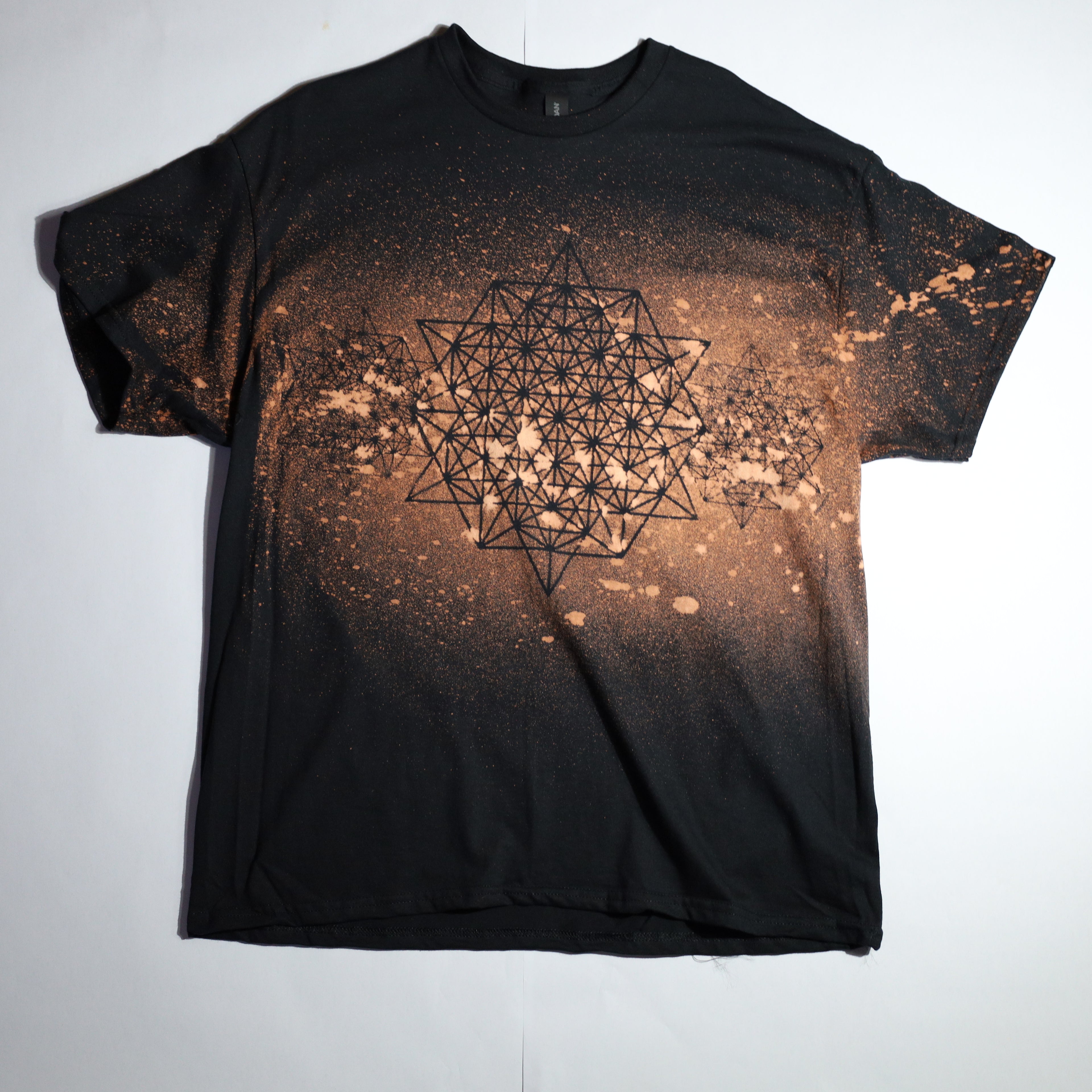 Sacred Geometry Designed Shirt 28 of 50 (Tetrahedron 64 Star) XL