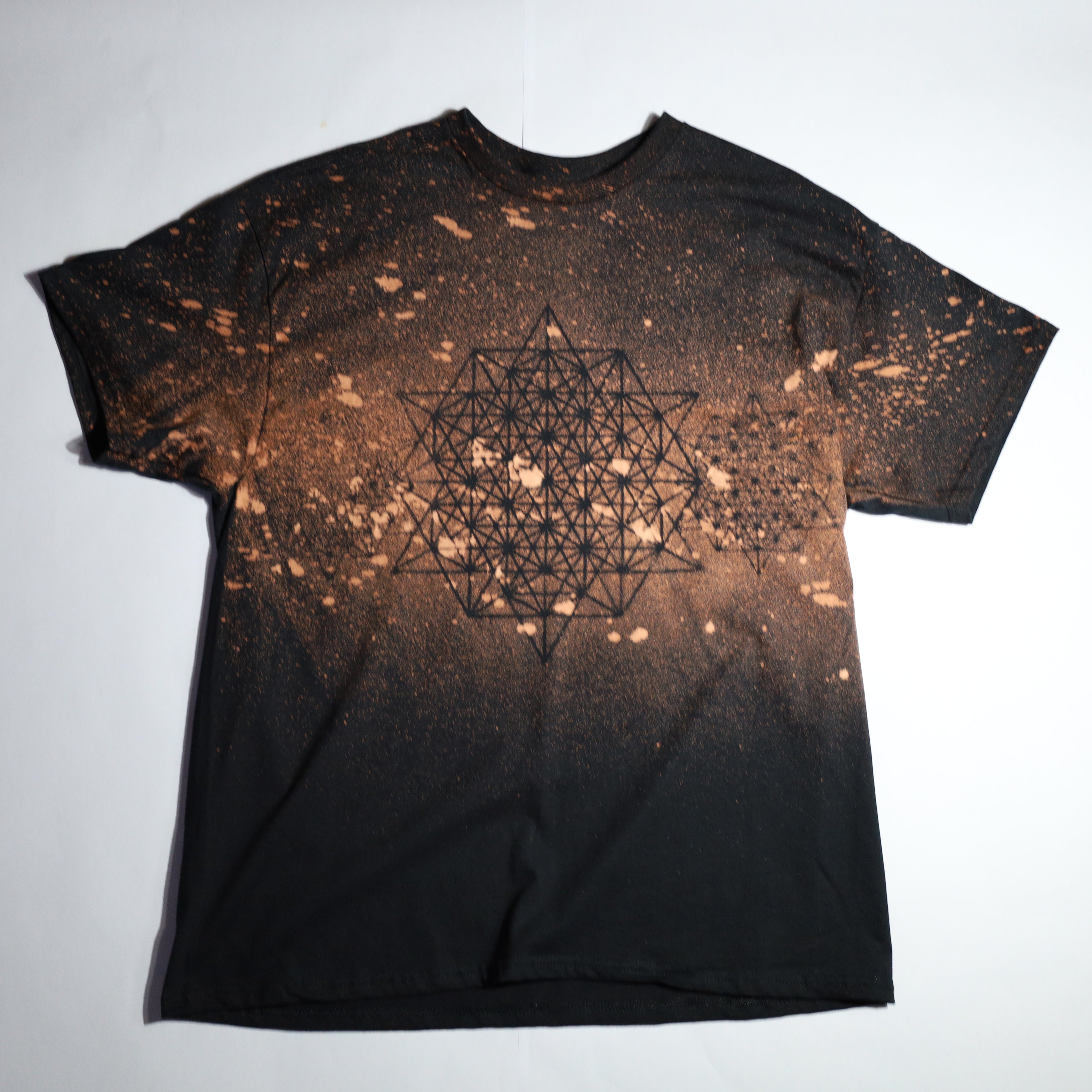 Sacred Geometry Designed Shirt 27 of 50 (Tetrahedron 64 Star) XL